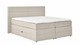 Opbergboxspring Pearl vlak met gestoffeerd matras, natural