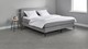 Box Oxford met gestoffeerd matras, lichtgrijs