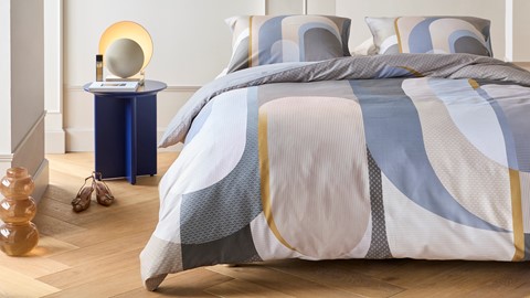 Dekbedovertrek Archi, blue grey