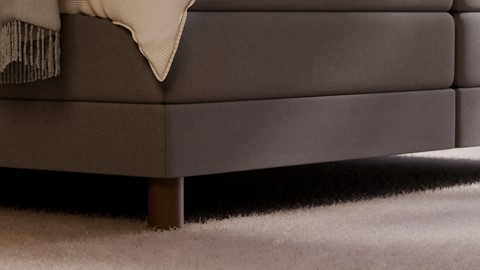 Elektrische boxspring Ridge, dark grey