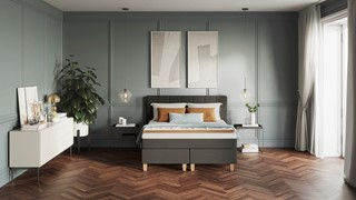 Boxspring Emma Deluxe Elegant vlak met Emma O2 matras