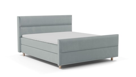 Boxspring Mica - Soft touch, light blue