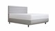 TEMPUR® Bed Arc met hoofdbord Vectra, vlakke schotelbodem en Pro matrassen, Stone