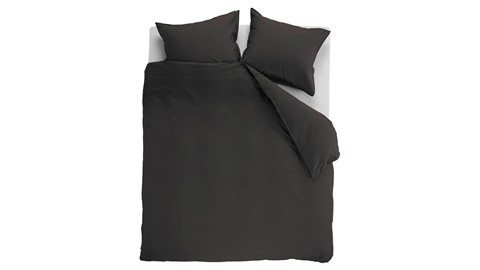 Dekbedovertrek Cotton Uni, anthracite