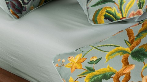 Dekbedovertrek Roselina, surf green
