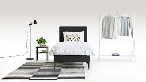 Boxspring Cisano vlak met Silver Pocket Deluxe Foam matras