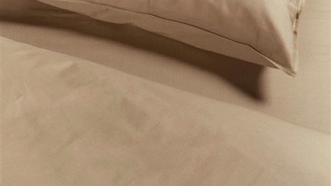 Dekbedovertrek Cotton Uni, khaki