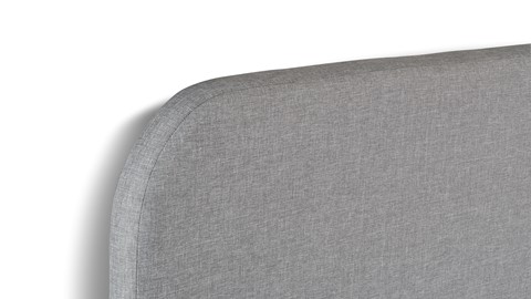 Box Manchester met gestoffeerd matras, lichtgrijs