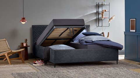 Opbergbed Diamond, onyx