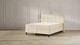 Boxspring Emma Deluxe Elegant vlak  met gestoffeerd matras en poot zwart, beige