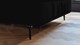 Boxspring Attraktiv Trendik vlak met gestoffeerd matras, black