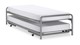 Bed & onderschuifBed Doppia, zilver