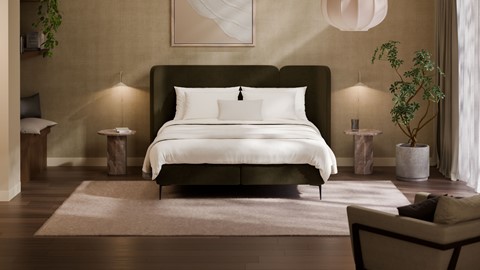 Boxspring Mesa met Kårlsson Excellence matras, forest