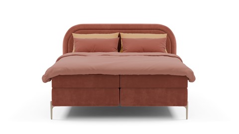Boxspring Amber - Velvet glow, blush