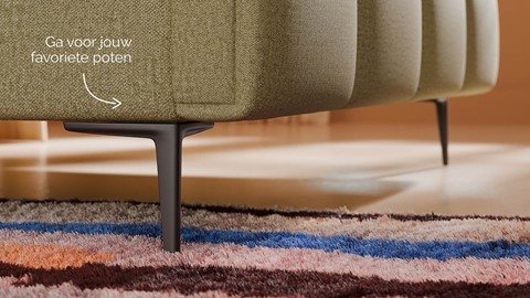 Boxspring Crystal soft touch met gestoffeerd matras, pistachio
