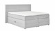 Opbergboxspring Pearl vlak met gestoffeerd matras, lightgrey