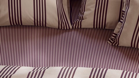 Dekbedovertrek Pure Stripe, naturel