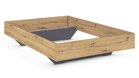 Bed Lex, artisan eiken