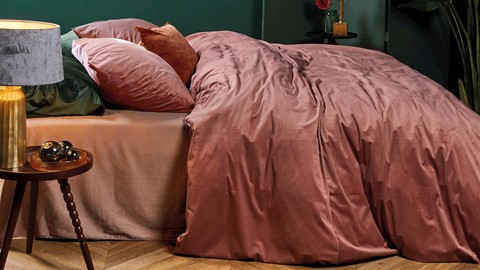 Dekbedovertrek Cosy Corduroy, pink