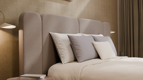 Elektrische boxspring Ridge met Kårlsson Excellence matras, beige