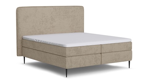 Boxspring Quartz - Velvet motif, beige