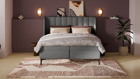 Boxspring Ivory - Pure touch, zinc