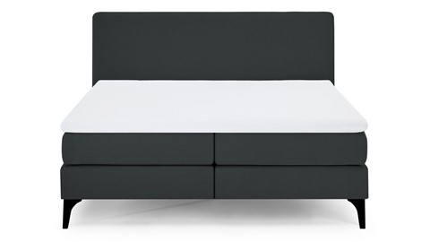 Boxspring Attraktiv Lykka vlak met gestoffeerd matras, anthracite