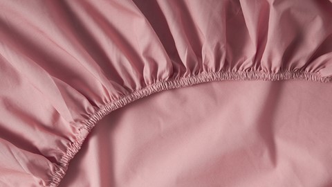 Hoeslaken Shizu topper, roze