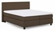 Boxspring Autentik Tunn vlak met gestoffeerd matras, cappuccino