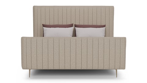 Bed Ruby linen touch, beige