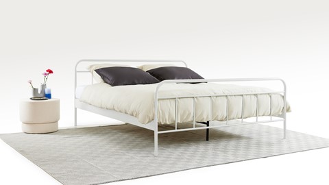 Bed Alex 2-persoons, wit