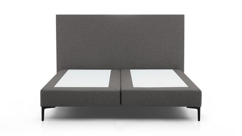 Boxspring Emerald vlak zonder matras, dark grey