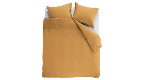 Dekbedovertrek Cotton Uni, ochre