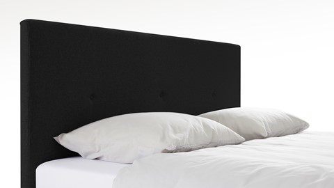 Boxspring Invito vlak met Bridge matras, zwart