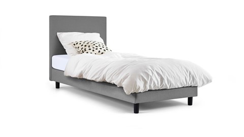 Box Ambra vlak met Easy Pocket matras, lichtgrijs