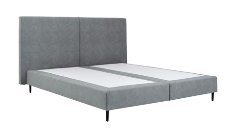 Boxspring Opal vlak zonder matras, anthracite python