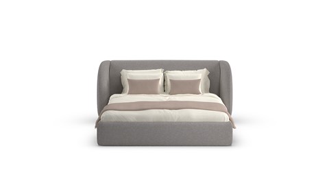 Bed Cove - Wool look, light grey