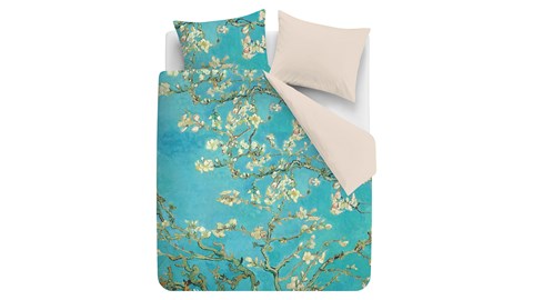 Dekbedovertrek Almond Blossom de Velours, blauw