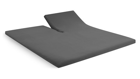 Hoeslaken Jersey Kyoto splittopper, antraciet