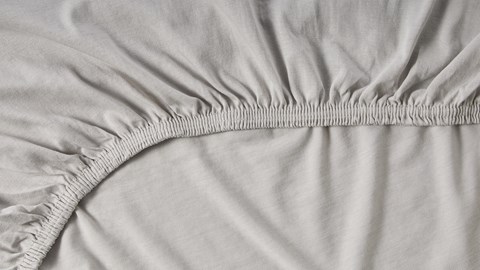 Hoeslaken Jersey splittopper, lichtgrijs