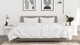 TEMPUR® Bed Arc met hoofdbord Vertical, vlakke schotelbodem en Pro matrassen, warm stone