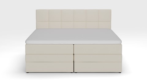 Opbergboxspring Jade - Matte leather, ecru