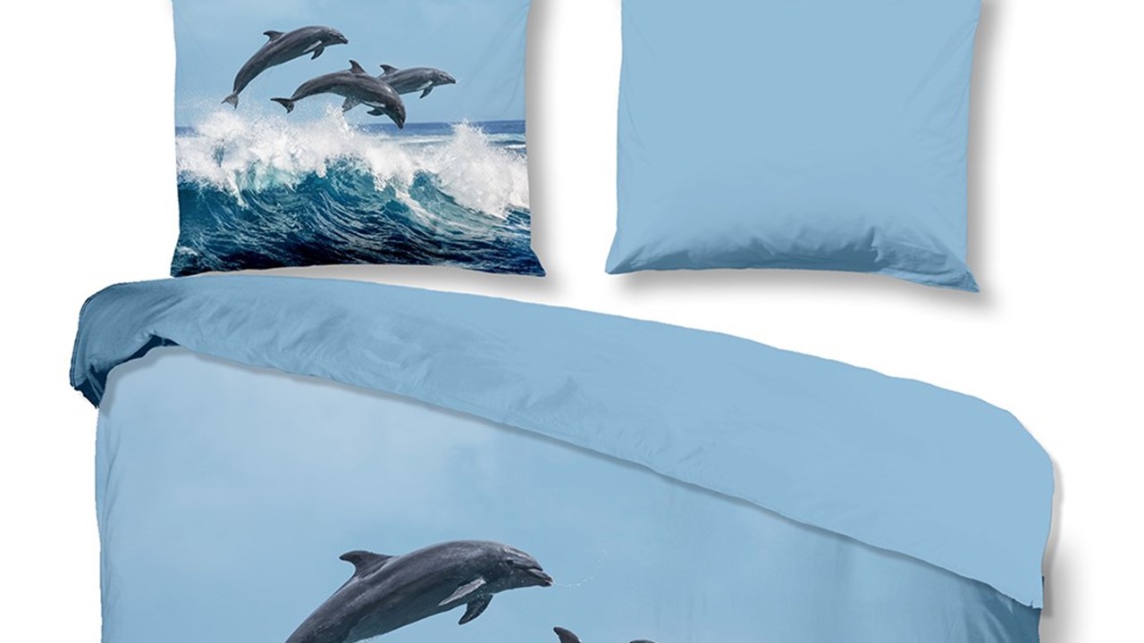Elektronisch dempen slim dekbedovertrek Dolphins | Beter Bed