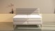 Boxspring Zircon vlak met gestoffeerd matras, natural