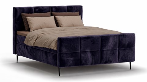 Boxspring Crystal - Velvet glow, navy