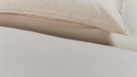 Dekbedovertrek Cotton Uni, sand