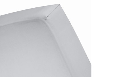 Hoeslaken Double Jersey hoogte tot 25 cm, lichtgrijs