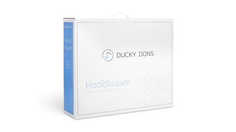 Hoofdkussen Ducky box 60% dons
