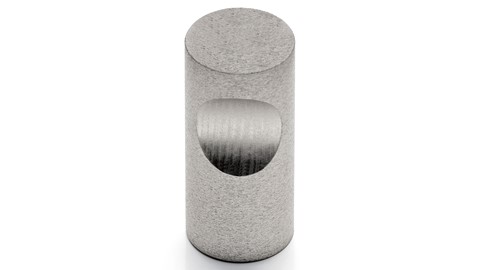 Greep rond draaideurkast Switchline, edelstaal