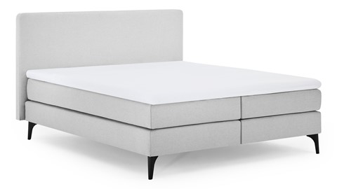 Boxspring Attraktiv Lykka vlak met gestoffeerd matras, light grey